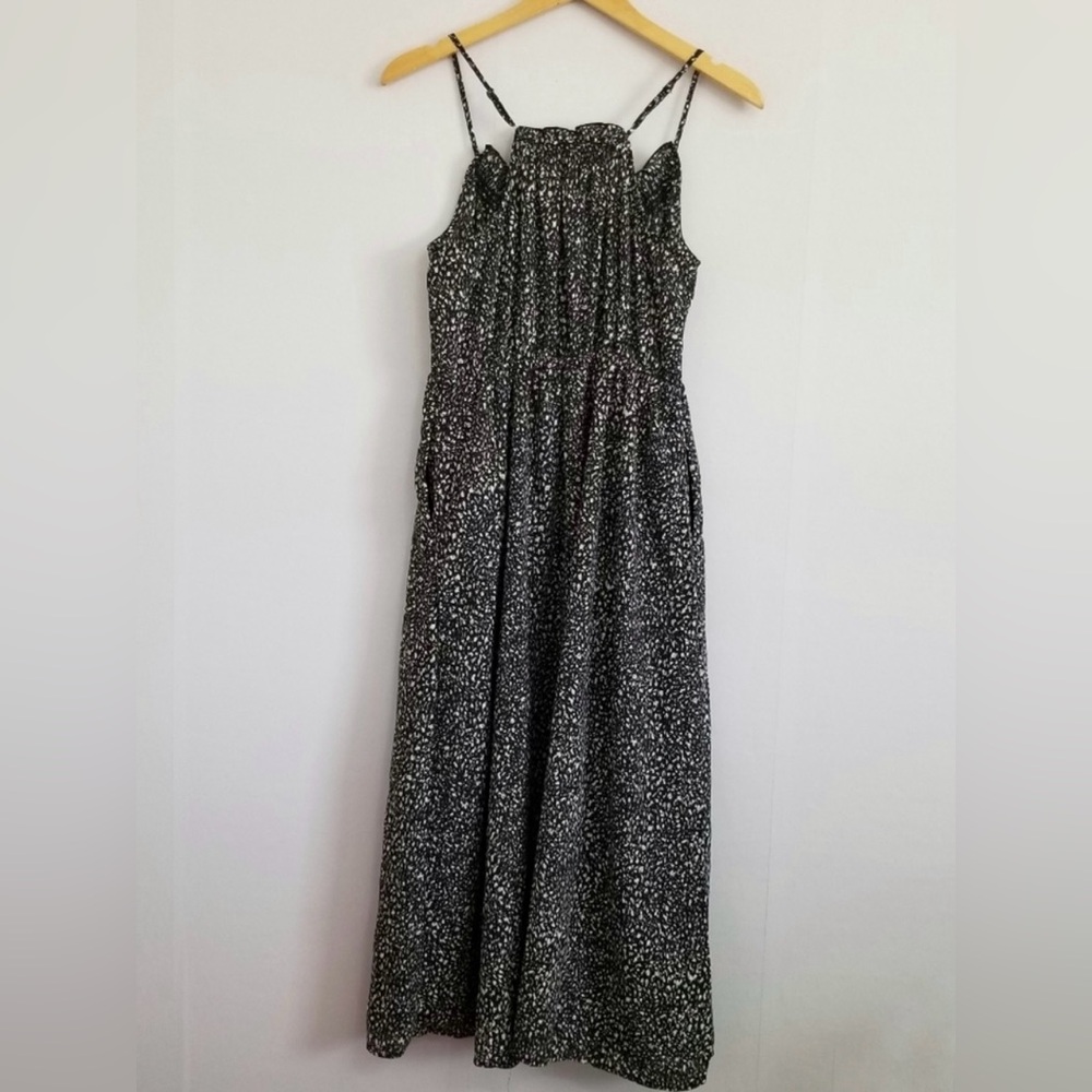Universal Thread Black and White Patterned Maxi Dress - Picture 3 of 8